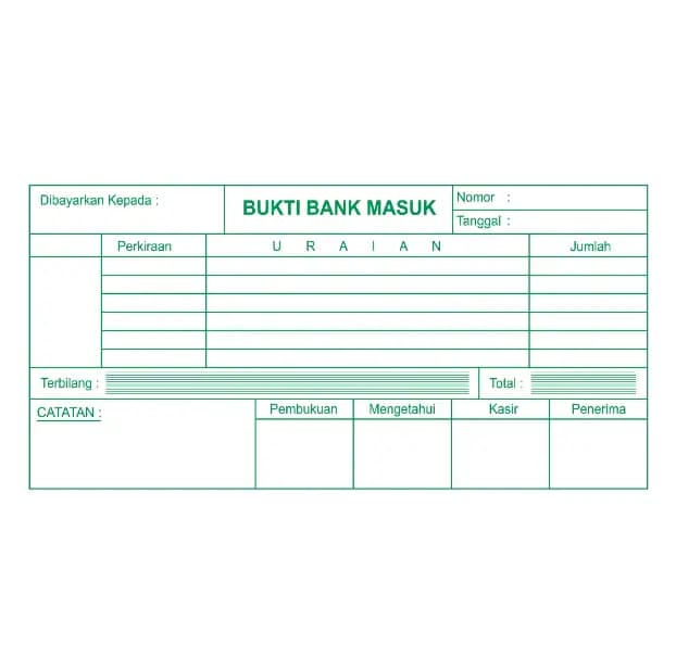 3. Bukti Kas Masuk