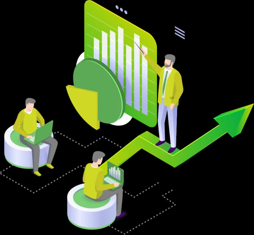 Illustration of business growth with Distri
